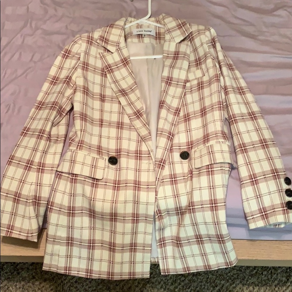 Checked blazer